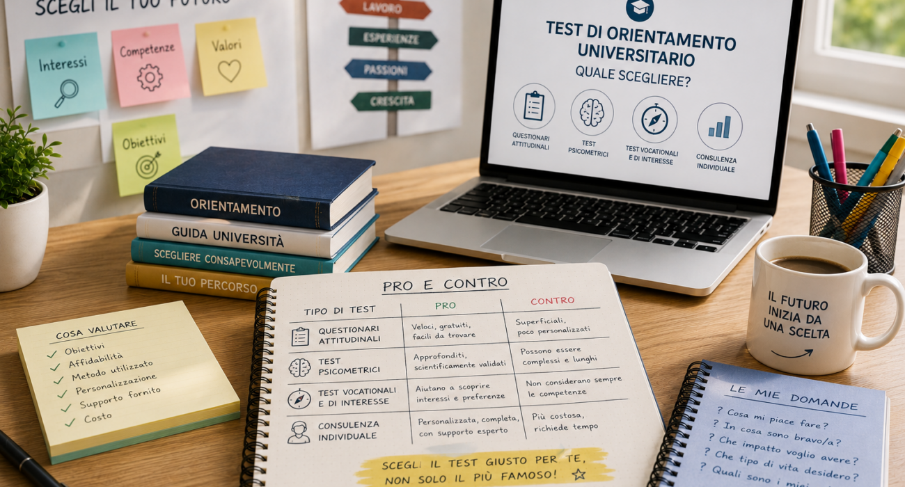 Test di orientamento universitario: quale scegliere, pro e contro